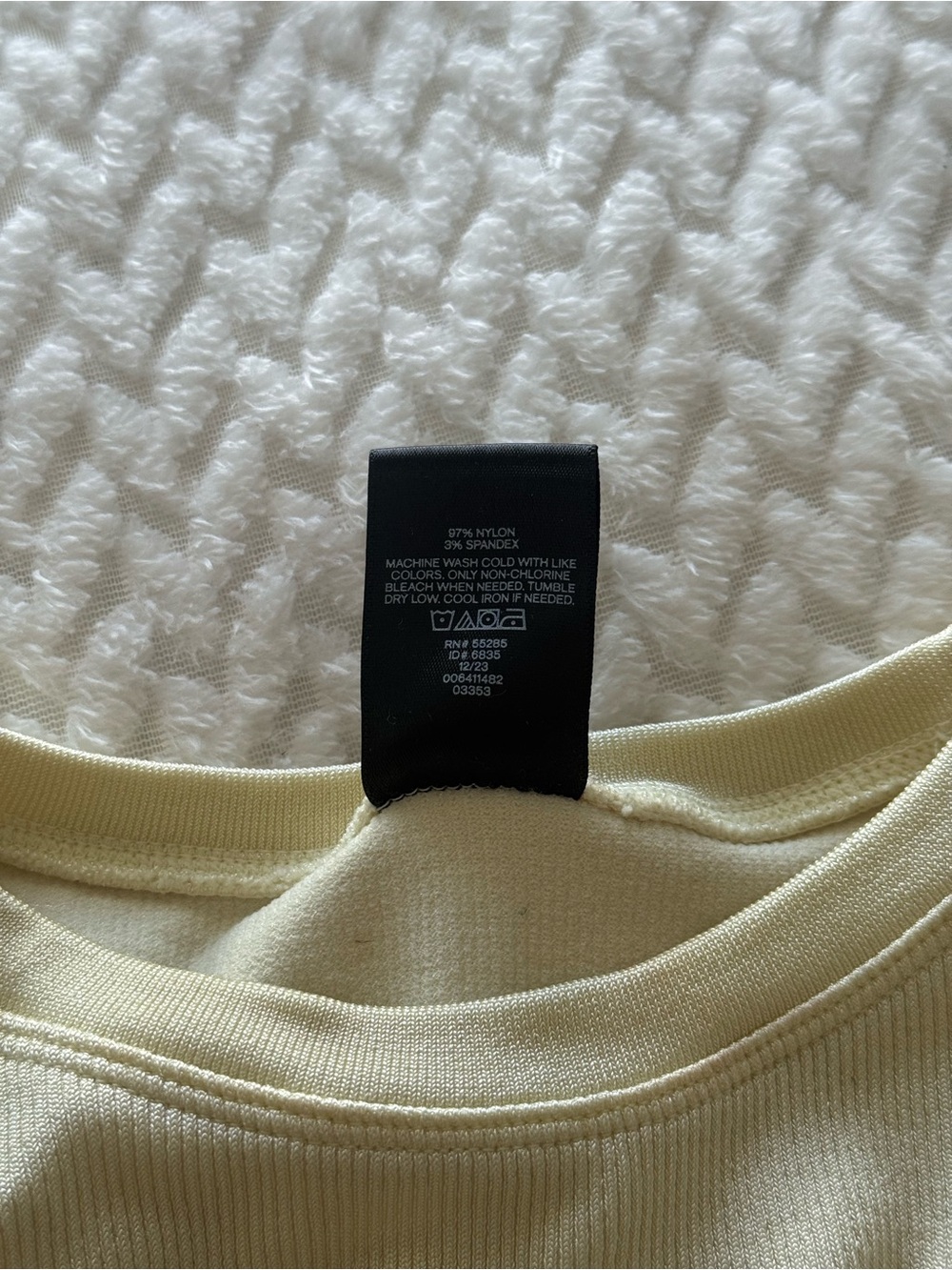 Express Ribbed Tank Top - Butter Yellow - Picture 4 of 4